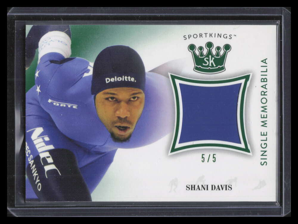 2018 Sportkings Single Memorabilia Emerald SMSD Shani Davis Competition Suit 5/5
