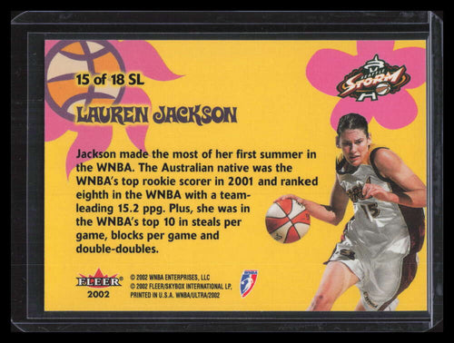 2002 Ultra WNBA Summer Love sl15 Lauren Jackson F02667