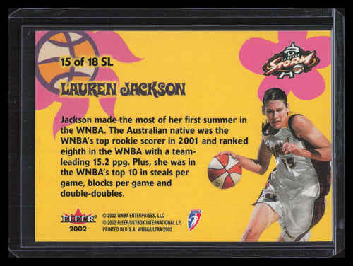 2002 Ultra WNBA Summer Love sl15 Lauren Jackson F02668