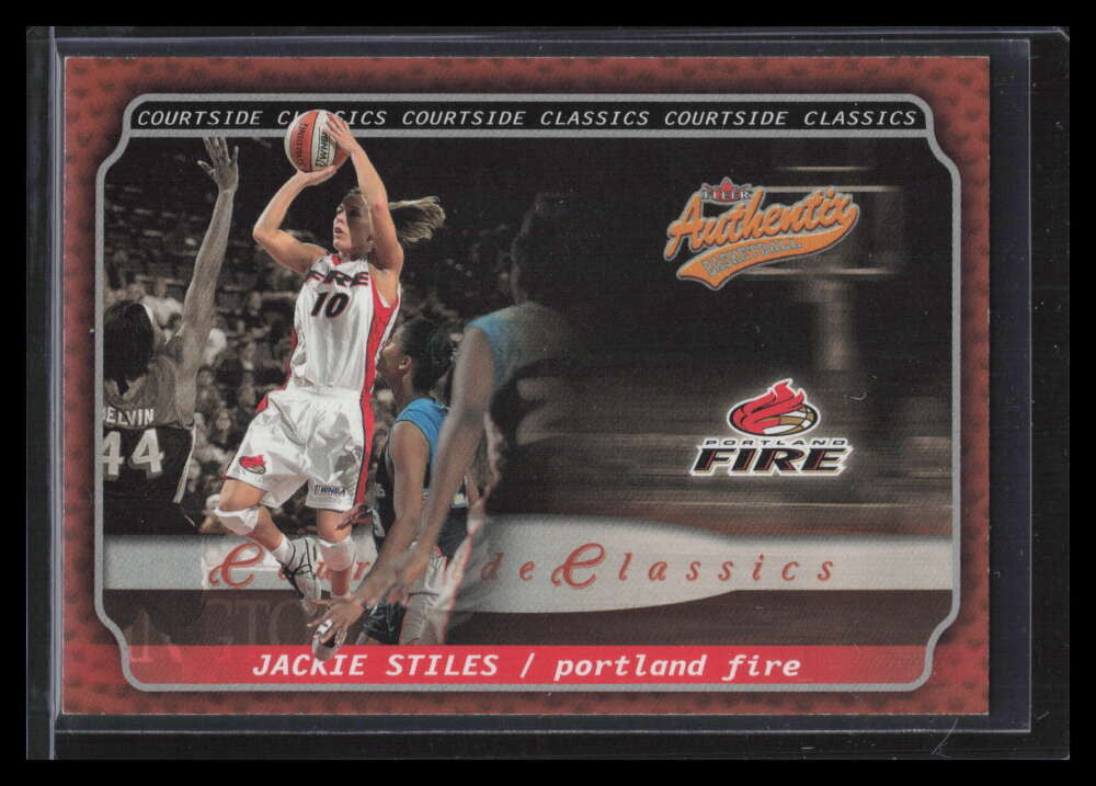 2002 Fleer Authentix WNBA Courtside Classics 1 Jackie Stiles F02712