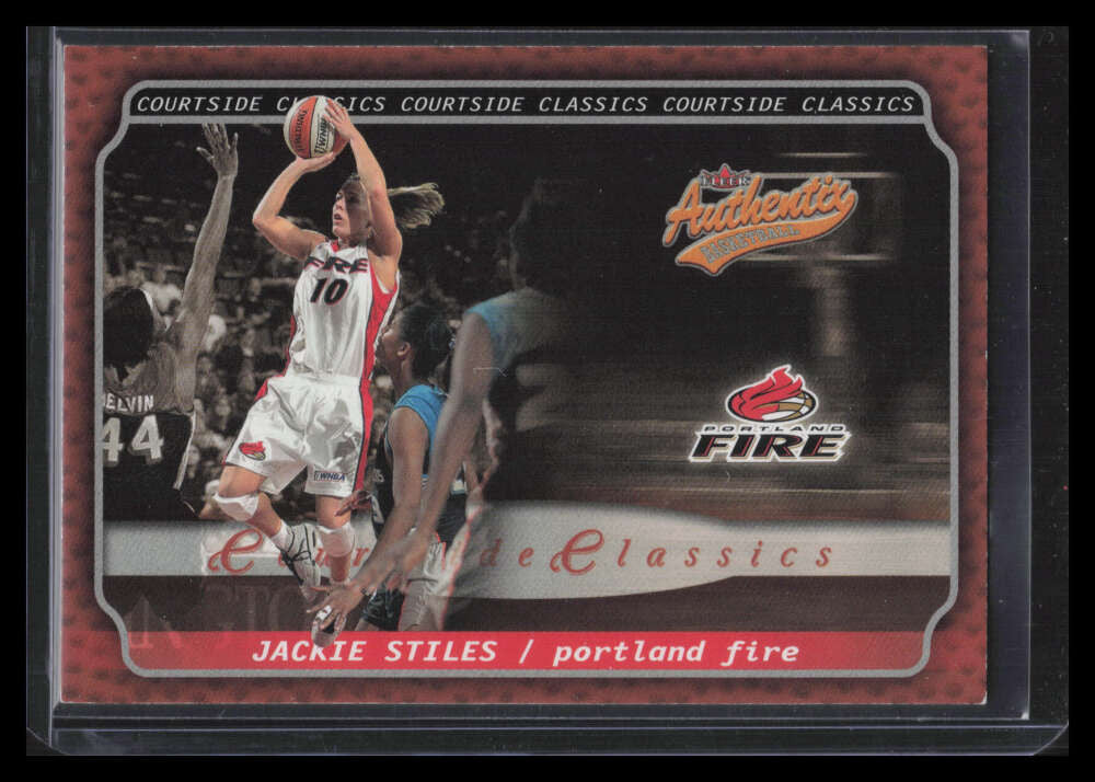 2002 Fleer Authentix WNBA Courtside Classics 1 Jackie Stiles F02713