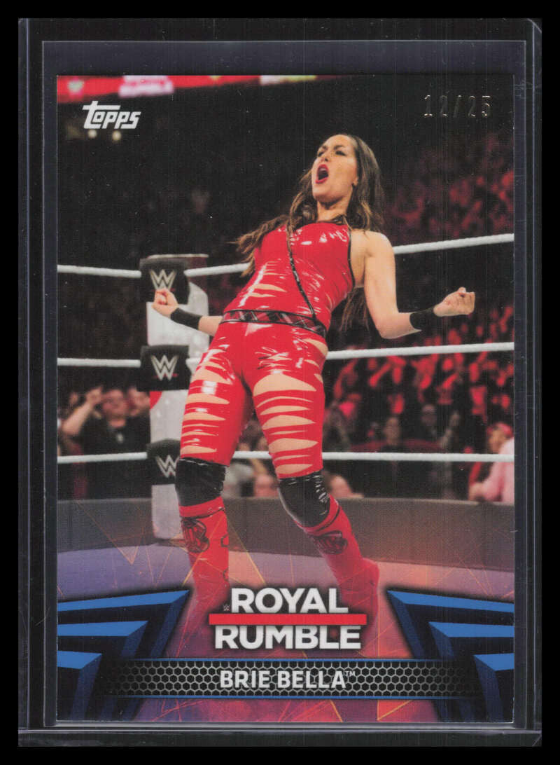 2018 Topps WWE Women's Division Royal Rumble Blue rr22 Brie Bella 12/25