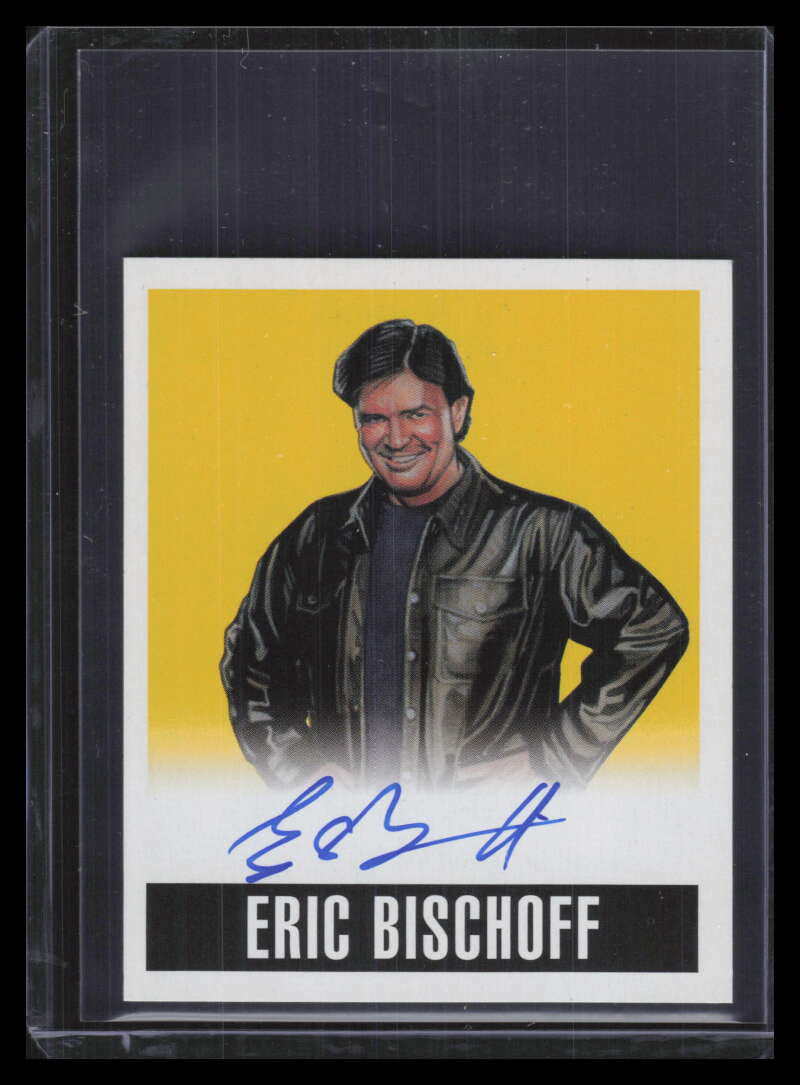 2017 Leaf Originals '14 Design Autographs Yellow eb1 Eric Bischoff Auto 65/99