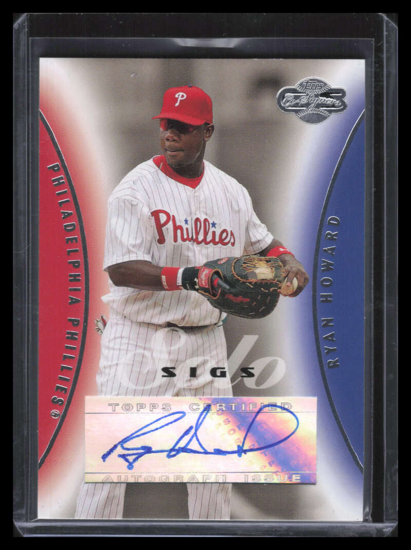 2006 Topps Co-Signers Solo Sigs RH Ryan Howard Auto /100
