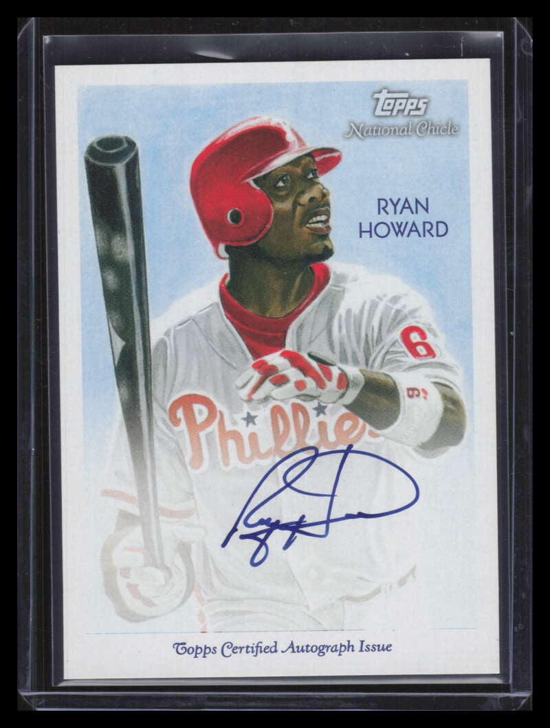 2010 Topps National Chicle Autographs RH Ryan Howard Auto