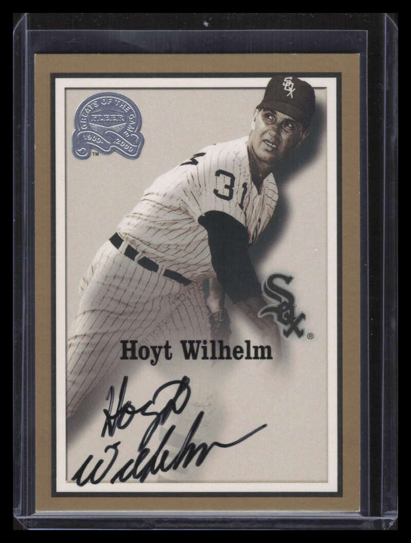 2000 Greats of the Game Autographs 88 Hoyt Wilhelm Auto