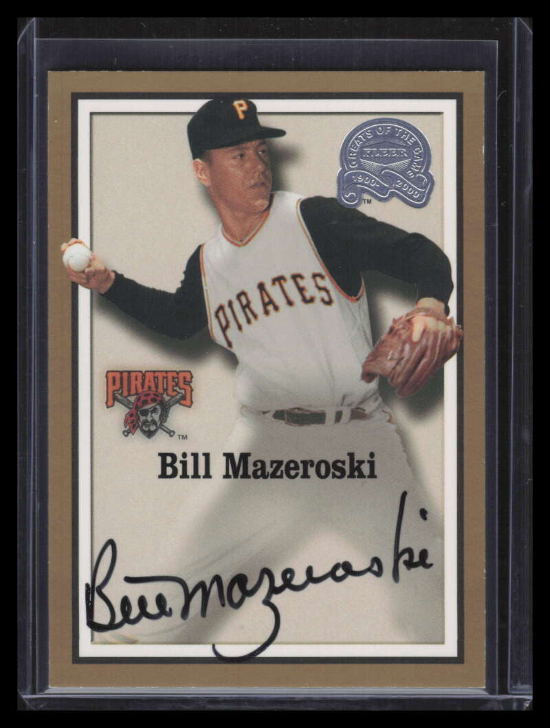 2000 Greats of the Game Autographs 50 Bill Mazeroski Auto