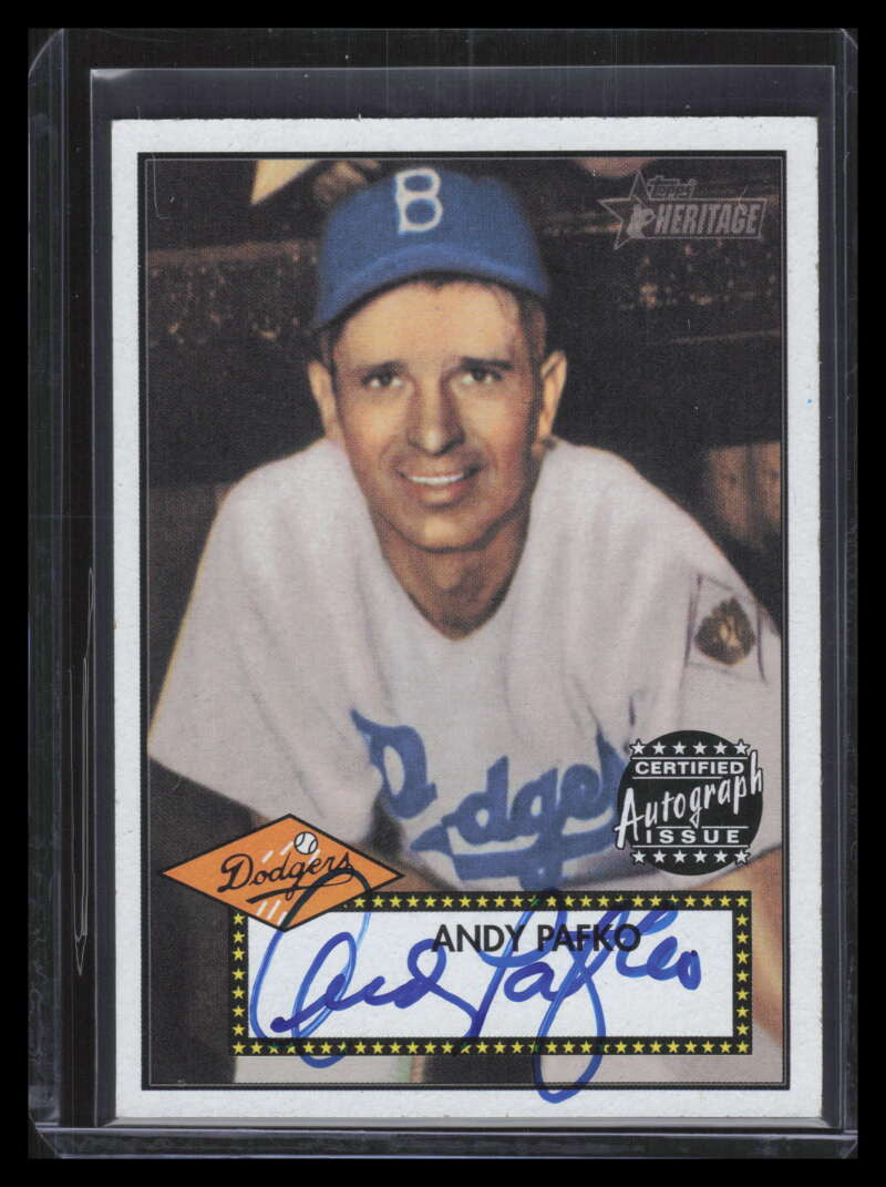 2001 Topps Heritage Autographs THAAP Andy Pafko Auto