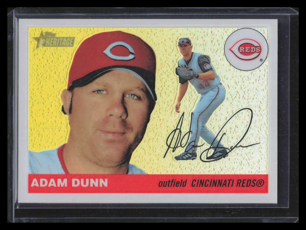 2004 Topps Heritage Chrome Refractor thc14 Adam Dunn 126/555