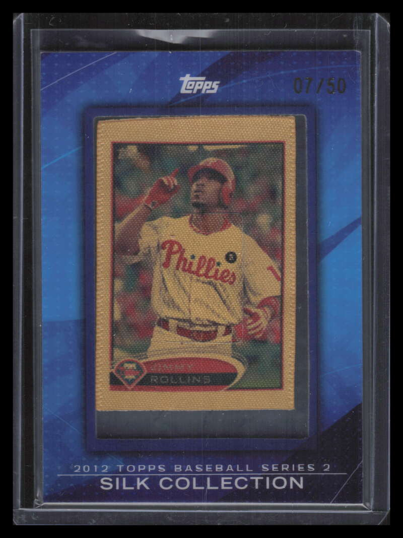 2012 Topps Silk Collection sc157 Jimmy Rollins 7/50