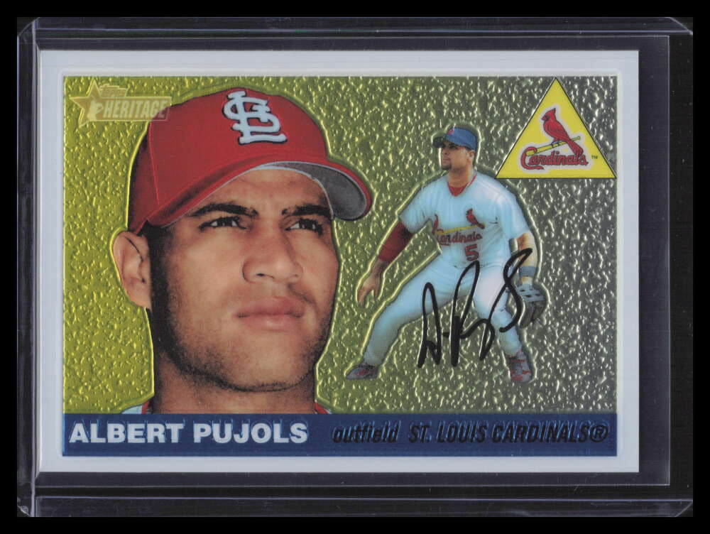 SOLD 147282 2004 Topps Heritage Chrome thc10 Albert Pujols 1608/1955