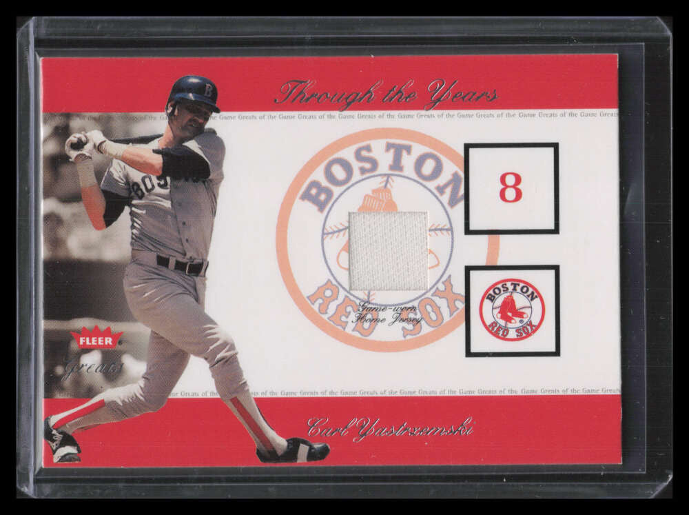 2002 Greats of the Game Through the Years Level 1 30 Carl Yastrzemski Jersey