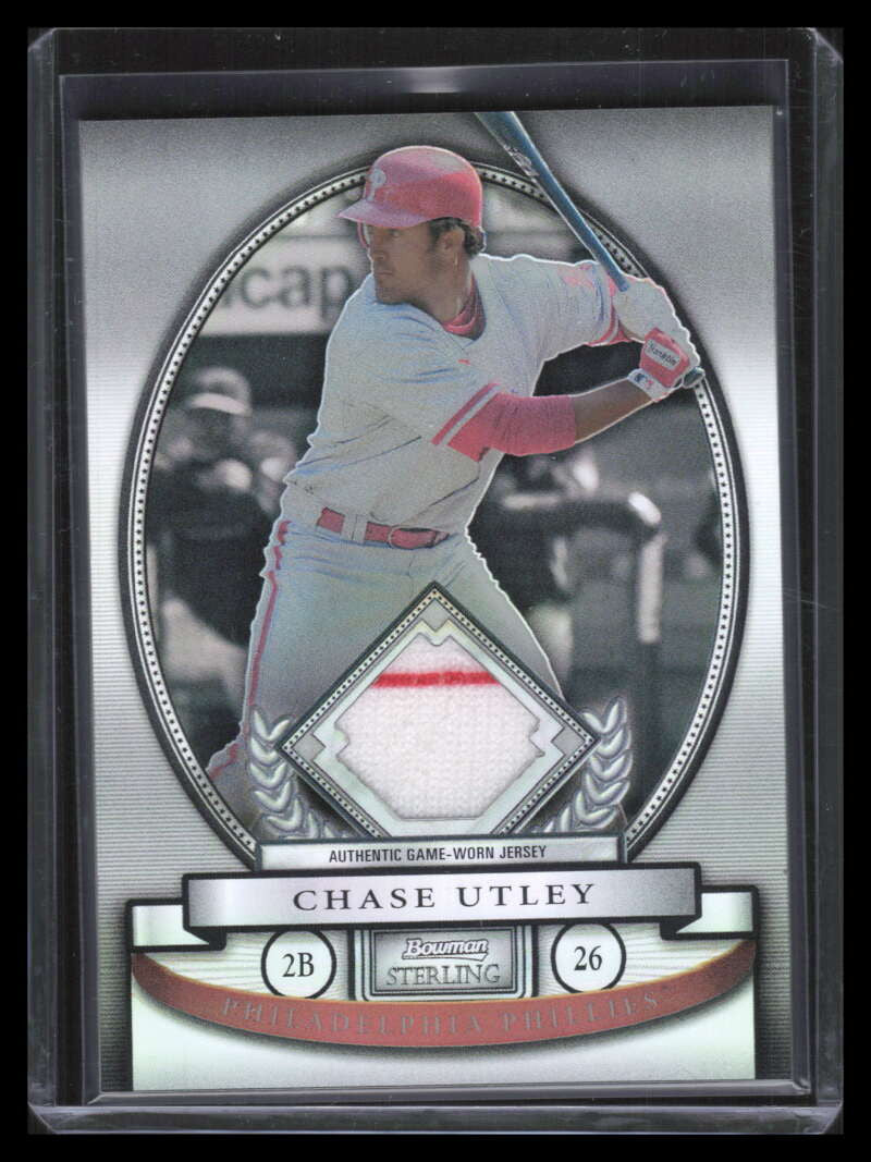 SOLD 147308 2008 Bowman Sterling Refractor CU Chase Utley Jersey 198/199