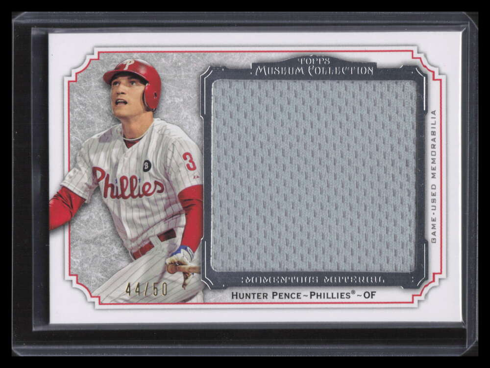 2012 Topps Museum Momentous Material Jumbo Relics HP Hunter Pence Jersey 44/50