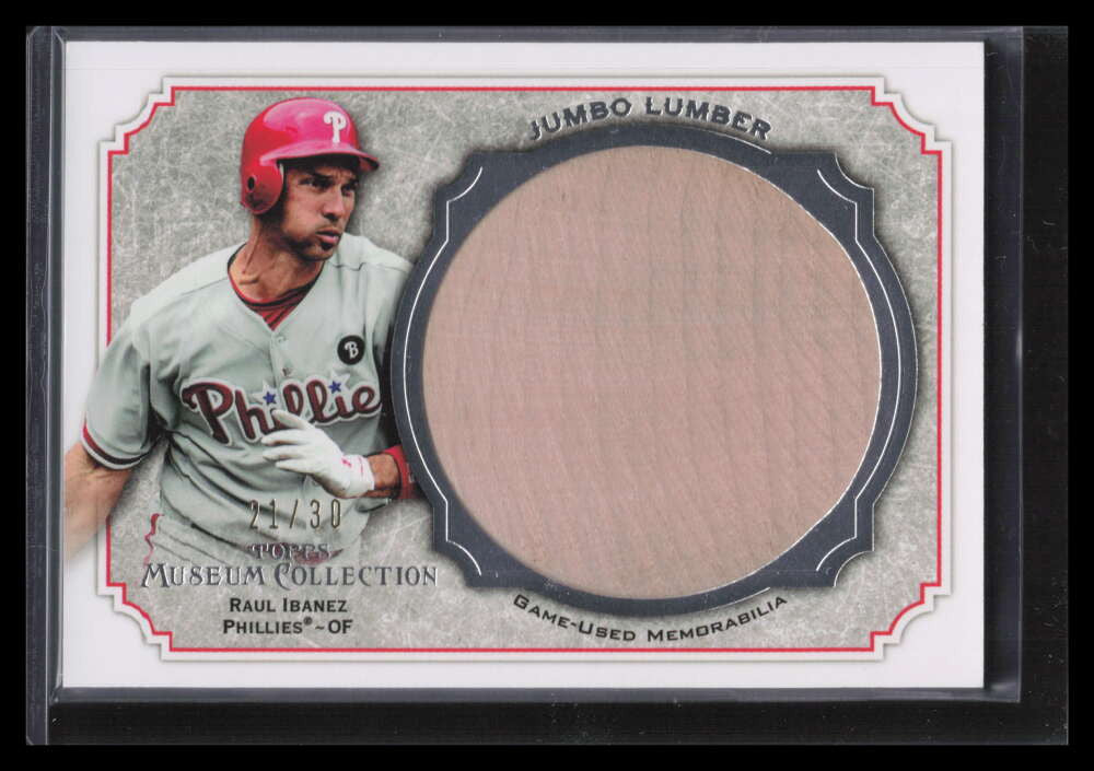 2012 Topps Museum Collection Jumbo Lumber RI Raul Ibanez Jumbo Bat 21/30