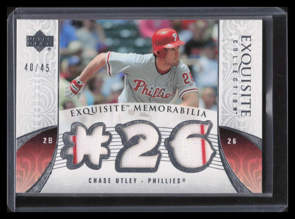 DELETE 147445 2006 Exquisite Collection Memorabilia cu2 Chase Utley Triple Jersey 40/45