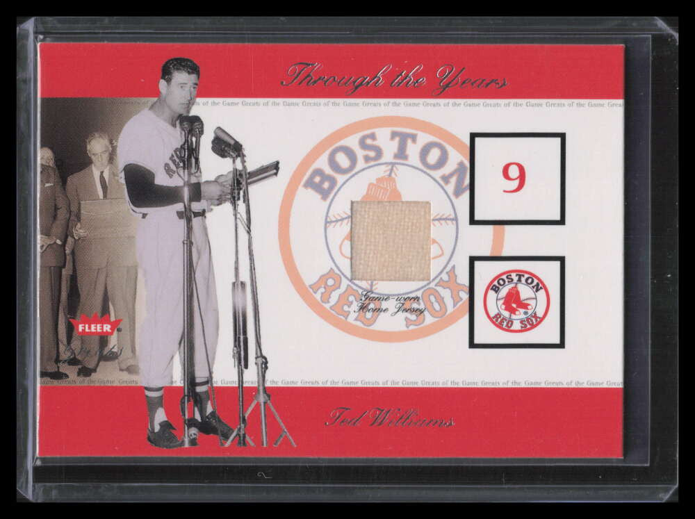 2002 Greats of the Game Through the Years Level 1 28 Ted Williams Jersey SP /350 ID: 147502
