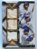 2021 Topps Triple Threads Touch 'em All Conforto McNeil Alonso Triple Base 5/18