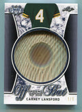 2021 Leaf Lumber Off the End of the Bat oeb17 Carney Lansford Bat Cup End 1/1