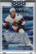 2020-21 Upper Deck Clear Cut Twisted Tinsel Rookies TTJN Josh Norris Rookie Auto