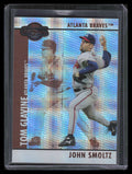 2008 Topps Co-Signers Hyper Plaid Bronze 10b Tom Glavine John Smoltz 41/75