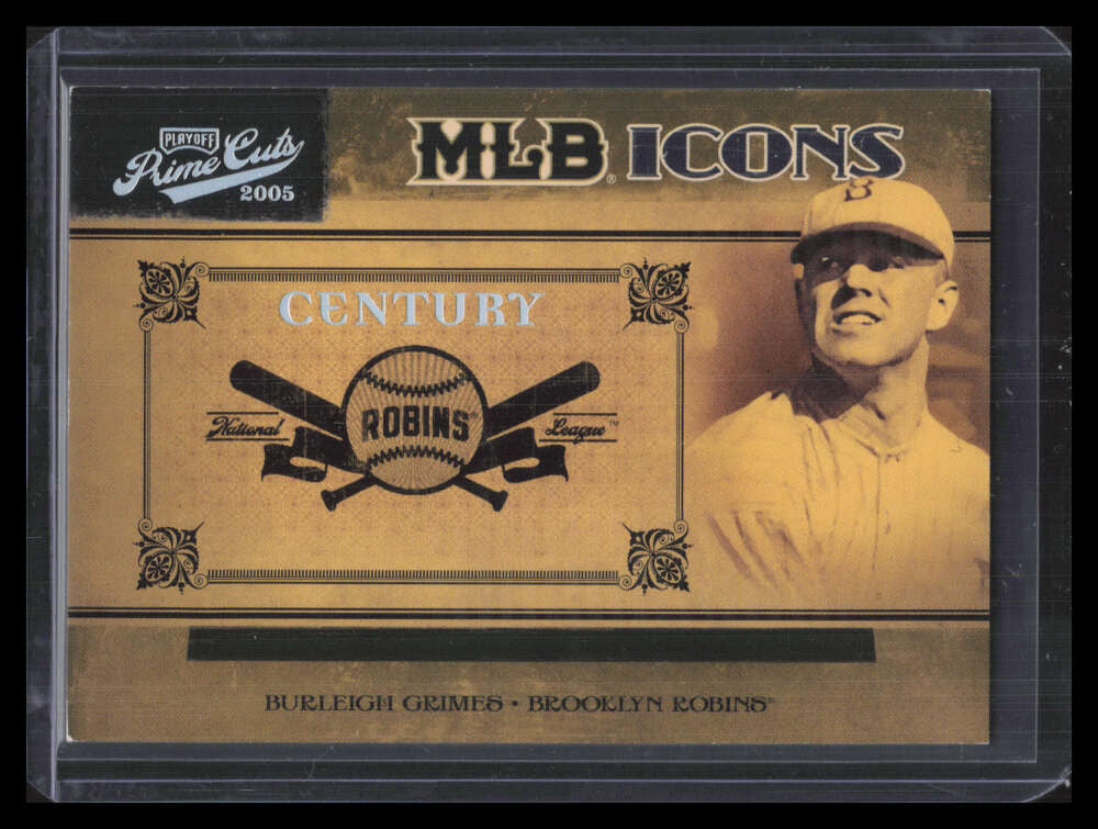 2005 Prime Cuts MLB Icons Century Silver mlb8 Burleigh Grimes 32/50