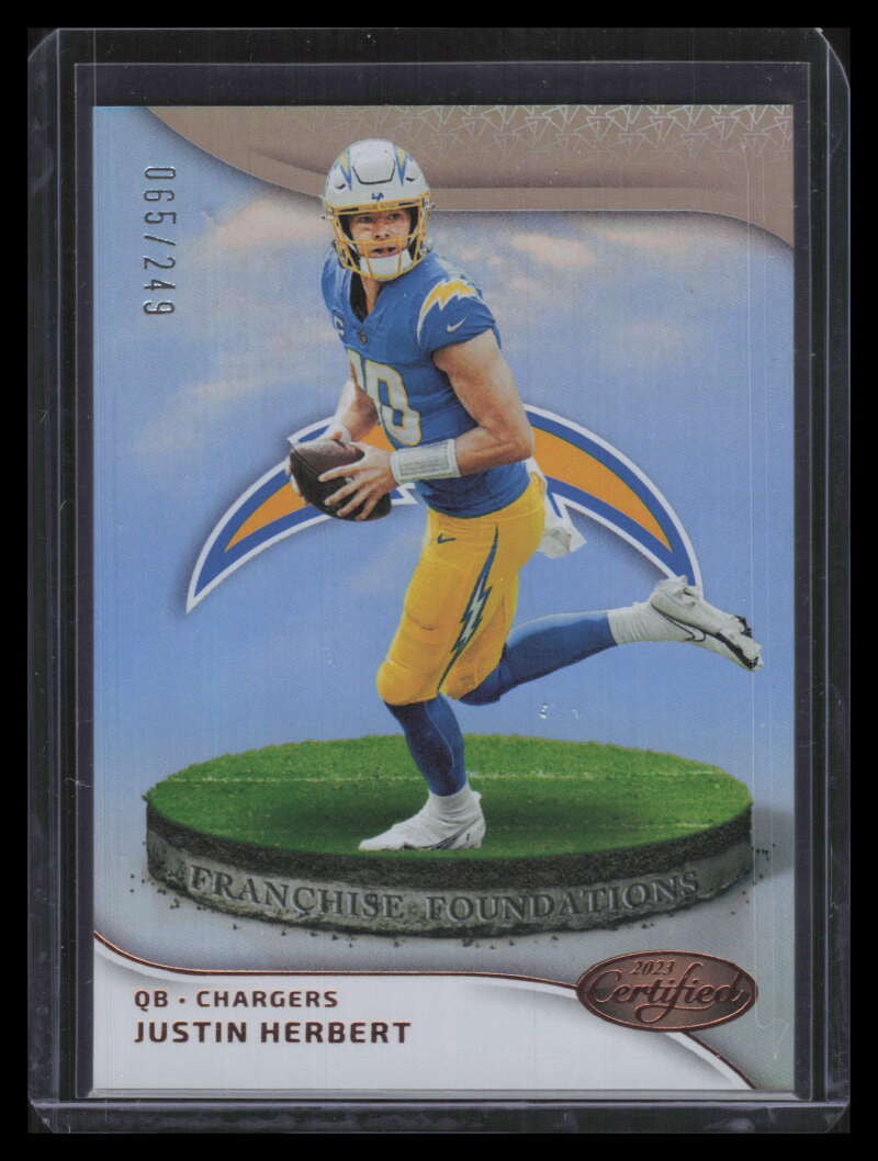 2023 Certified Franchise Foundations Mirror Bronze 11 Justin Herbert 65/249