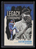 2021 Diamond Kings Legacy Lithographs Holo Blue 10 Clayton Kershaw 65/99