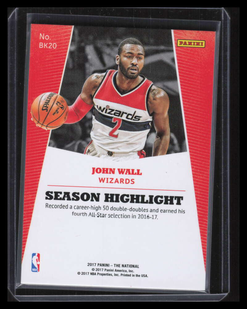 2017 Panini National Convention Rainbow Spokes Thick Stock bk20 John Wall 17/25