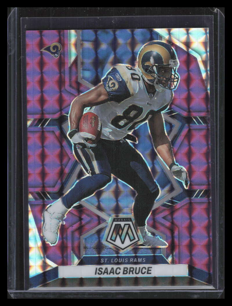 2022 Panini Mosaic Mosaic Purple Refractor 242 Isaac Bruce 38/49