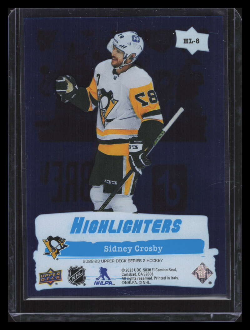 2022-23 Upper Deck Highlighters Blue hl8 Sidney Crosby