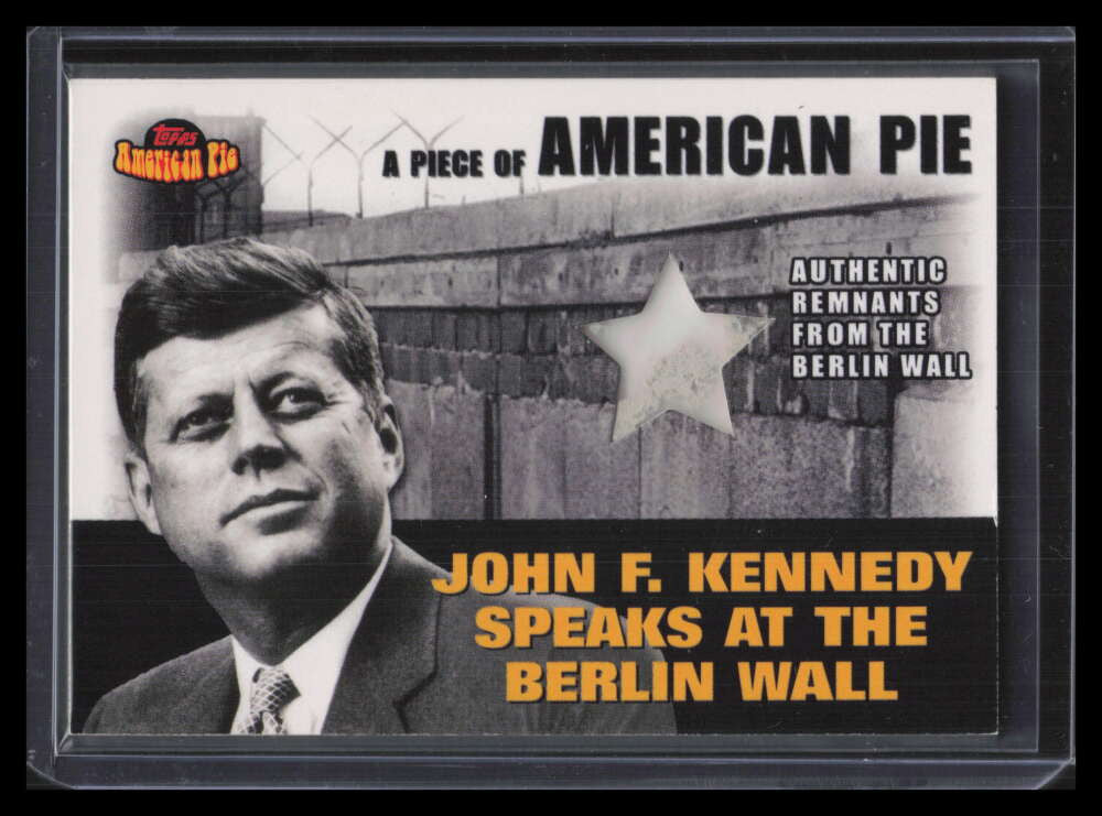 2001 Topps American Pie Relics papm2 John F. Kennedy Berlin Wall 137663