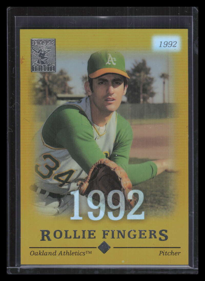 2004 Topps Tribute HOF Gold 31 Rollie Fingers 5/92