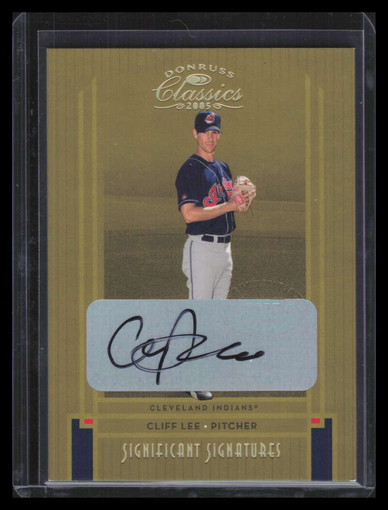 2005 Donruss Classics Significant Signatures Gold 29 Cliff Lee Auto 78/100