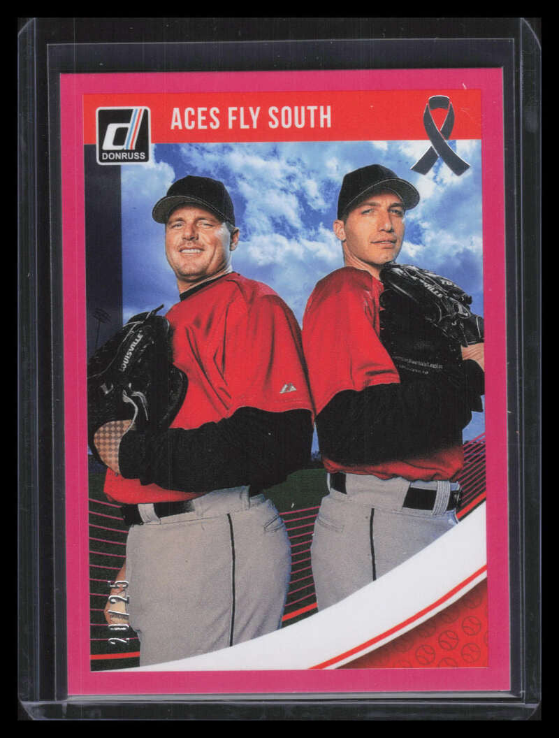 2018 Donruss Mother's Day Ribbon Pink 206 Aces Fly South Pettitte Clemens 20/25