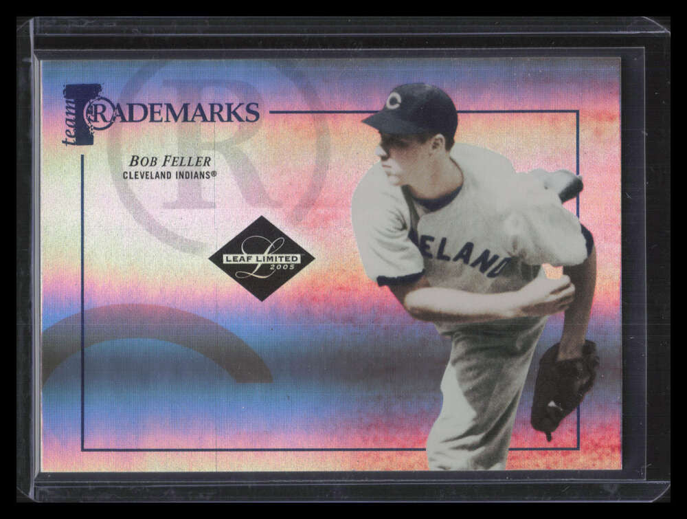 2005 Leaf Limited Team Trademarks Foil 25 Bob Feller 7/10