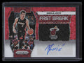 2023-24 Panini Prizm Fast Break Autographs Red 17 Nikola Jovic Auto 44/99