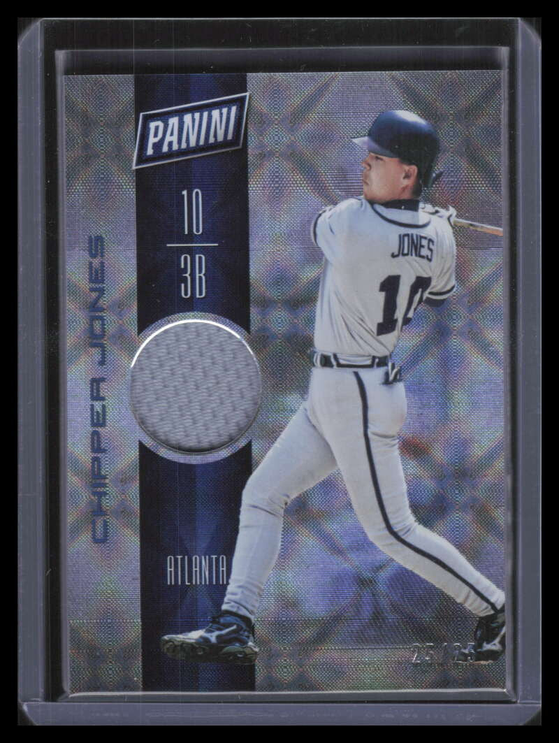 2017 Panini Day Memorabilia Galactic Window 34 Chipper Jones Jersey 25/25