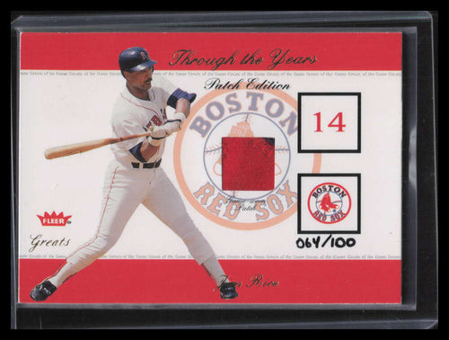 2002 Greats of the Game Through the Years Level 1 Patch 18 Jim Rice Patch 64/100