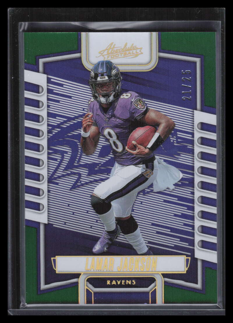 2023 Absolute Spectrum Green 12 Lamar Jackson 21/25