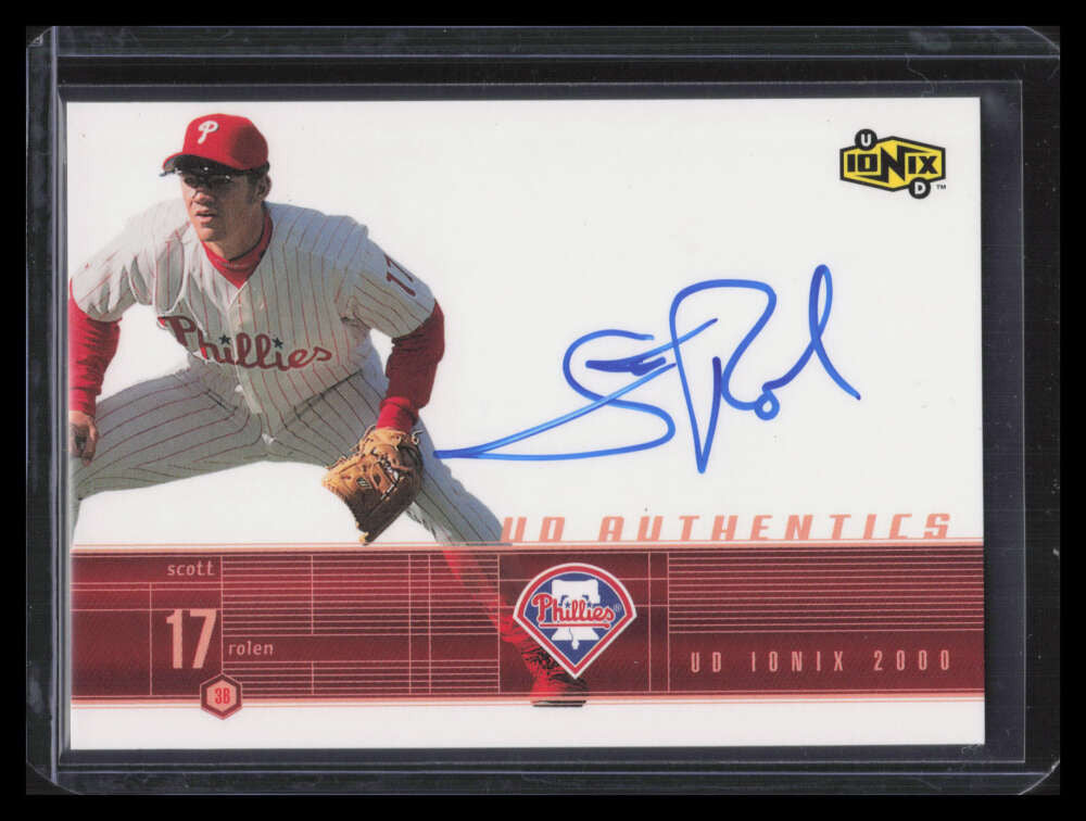 2000 UD Ionix UD Authentics SR Scott Rolen Auto