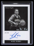 2018-19 Panini Noir Black and White Autographs 30 Mike Bibby Auto 39/99