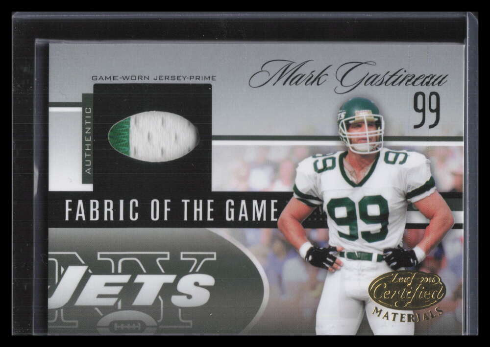 2006 Leaf Certified Materials Fabric of Game Prime 36 Mark Gastineau Patch 13/25
