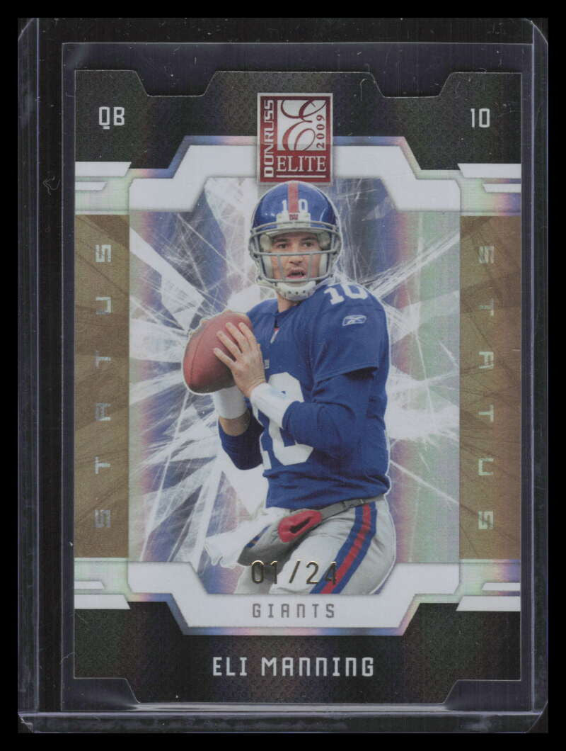 2009 Donruss Elite Status Gold 63 Eli Manning 1/24