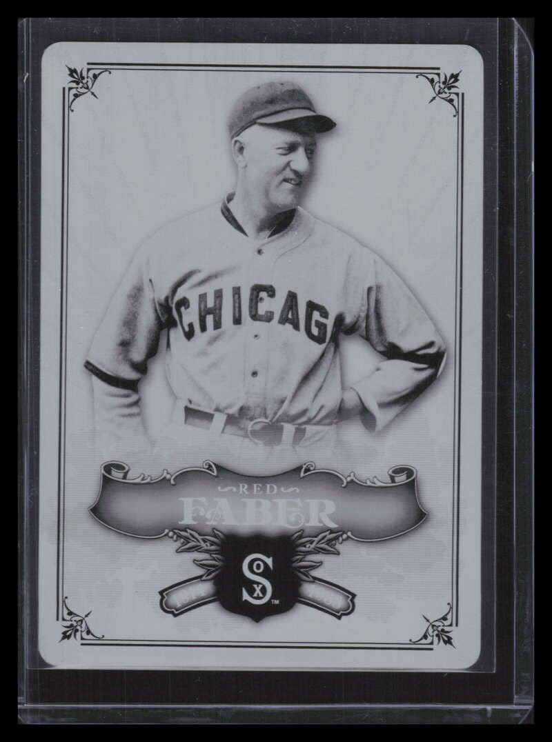 2006 SP Legendary Cuts Printing Plate Black 61 Red Faber 1/1
