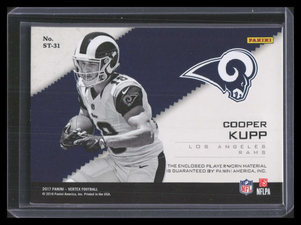 2017 Panini Vertex Startups Jerseys Granite Cooper Kupp Rookie Jumbo Patch 9/25
