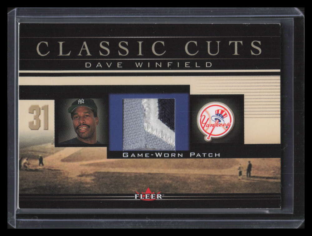 2002 Fleer Classic Cuts Game Used DWP Dave Winfield Patch /25 138038