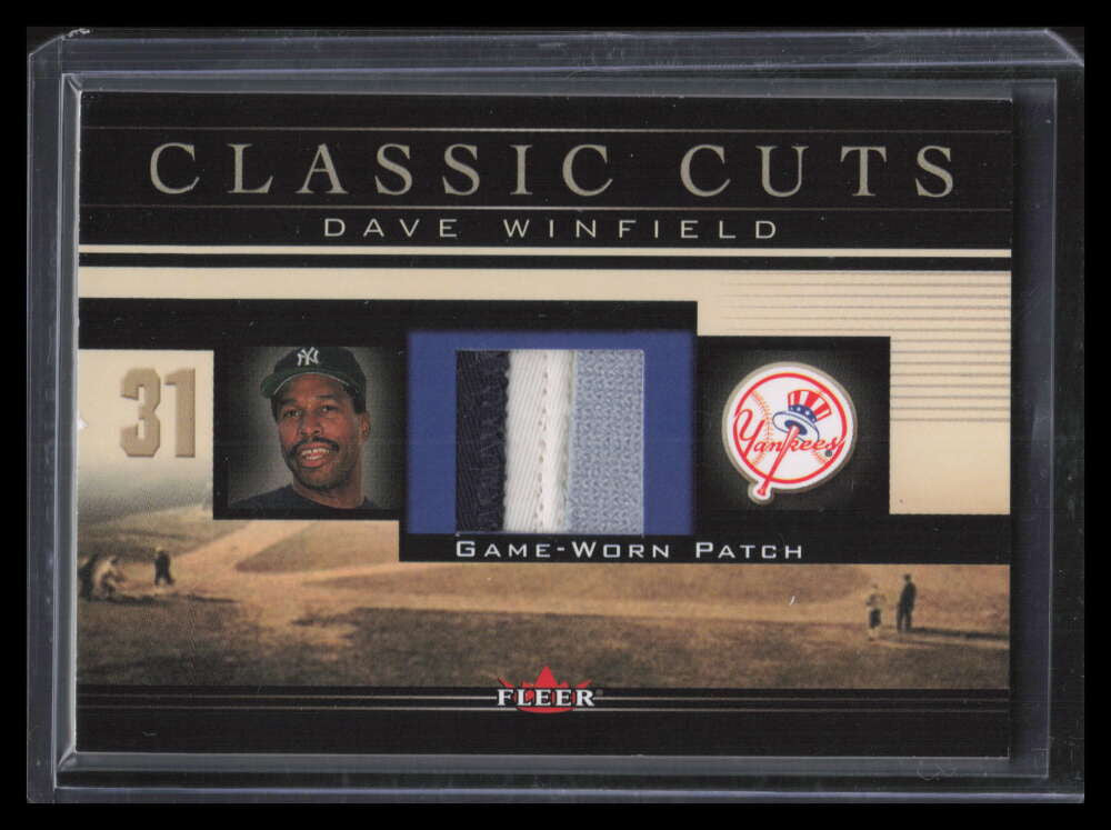 2002 Fleer Classic Cuts Game Used DWP Dave Winfield Patch /25 138042