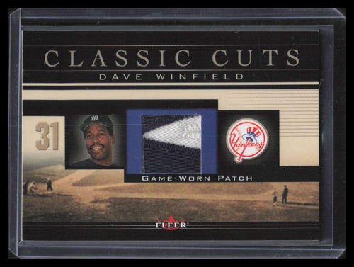 2002 Fleer Classic Cuts Game Used DWP Dave Winfield Patch /25 138043