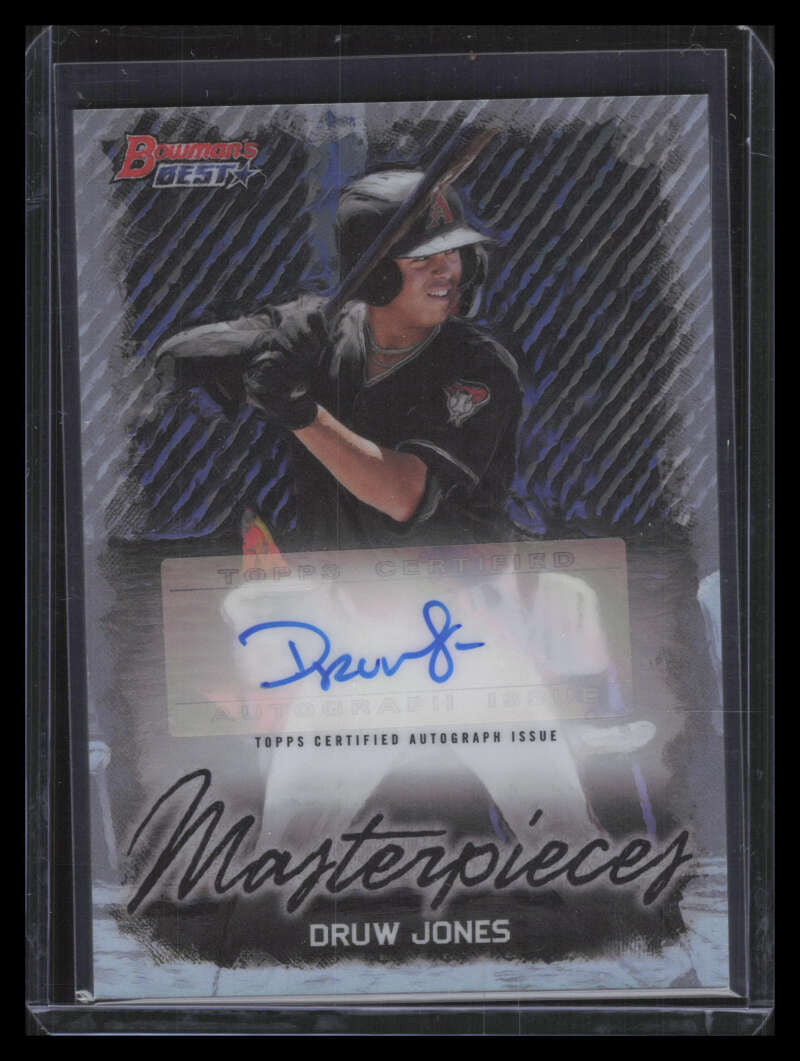 2023 Bowman's Best Masterpieces Autographs BMADJ Druw Jones Rookie Auto 86/99